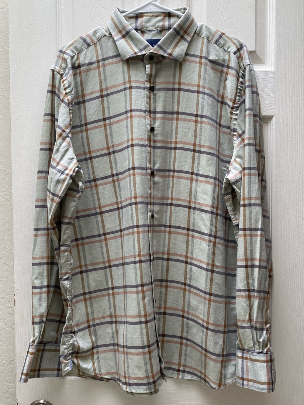 CALDER CARMEL | 100% Cotton Button Down Plaid Shirt Size XL - Picture 4 of 15